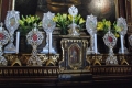 Le Sacre reliquie provenienti dal Duomo di Milano esposte per l'importante occasione della Festa annuale.