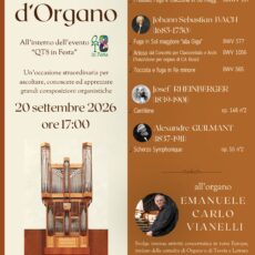 Concerto d’Organo All’interno dell’evento “QT8 in Festa”